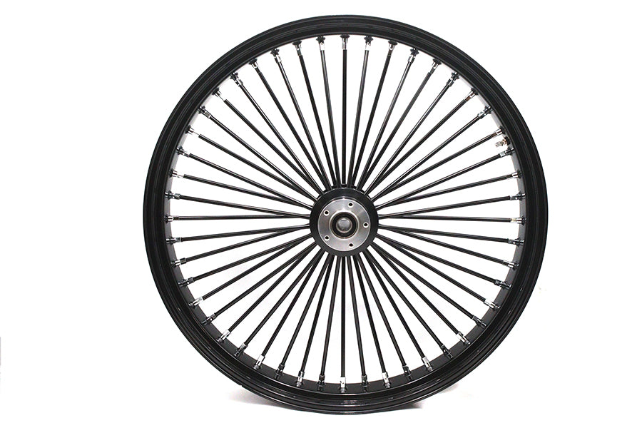 30 inch x 4.0 inch King Spoke Front Wheel Black
