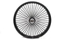 30 inch x 4.0 inch King Spoke Front Wheel Black