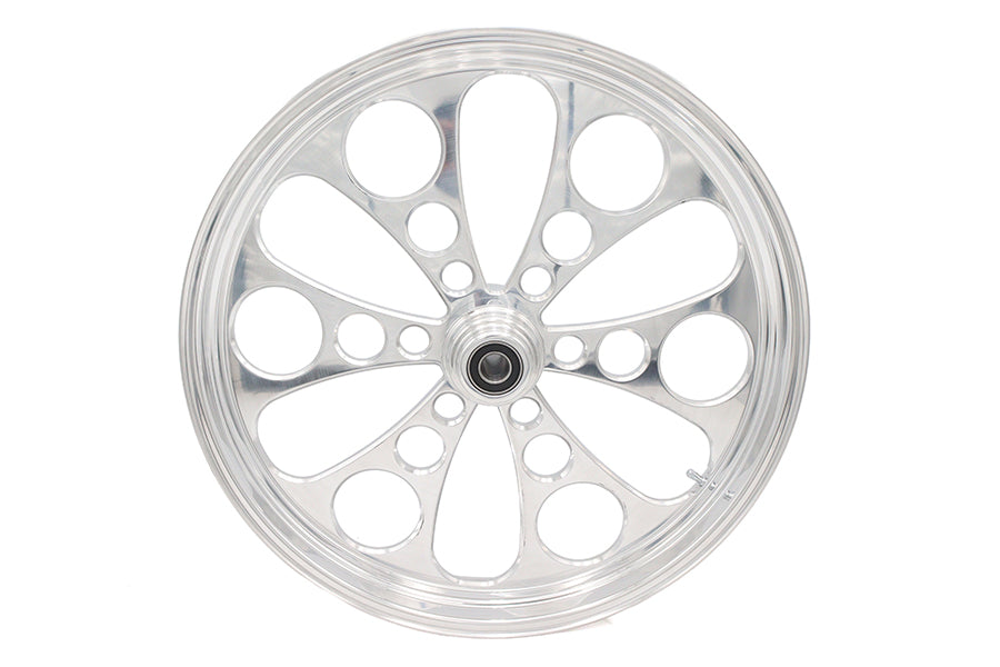 23 inch x 3.5 inch Kool Kat Front Wheel Polished Aluminum