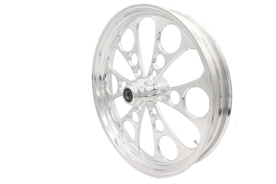 23 inch x 3.5 inch Kool Kat Front Wheel Polished Aluminum