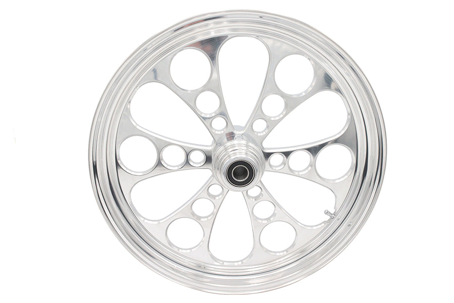 21 inch x 3.5 inch Kool Kat Front Wheel Polished Aluminum