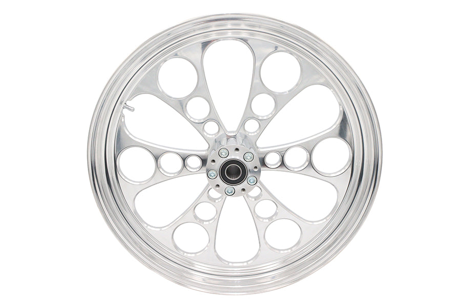 21 inch x 3.5 inch Kool Kat Front Wheel Polished Aluminum