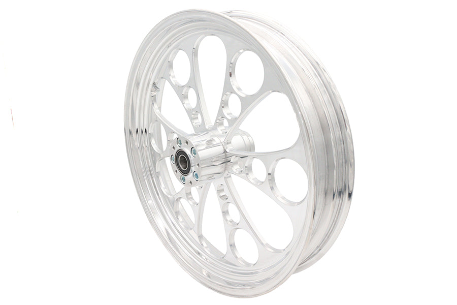 21 inch x 3.5 inch Kool Kat Front Wheel Polished Aluminum