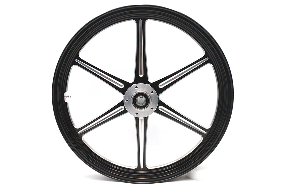 21 inch x 2.15 inch Revolver Front Wheel Black Cut