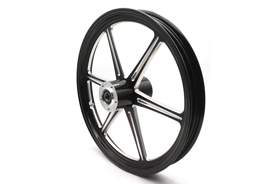 21 inch x 2.15 inch Revolver Front Wheel Black Cut