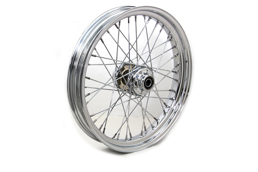21 inch x 3.25 inch Front Spoke Wheel Chrome
