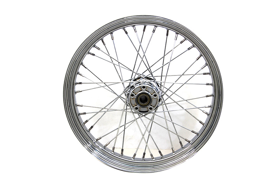 21 inch x 3.25 inch Front Spoke Wheel Chrome