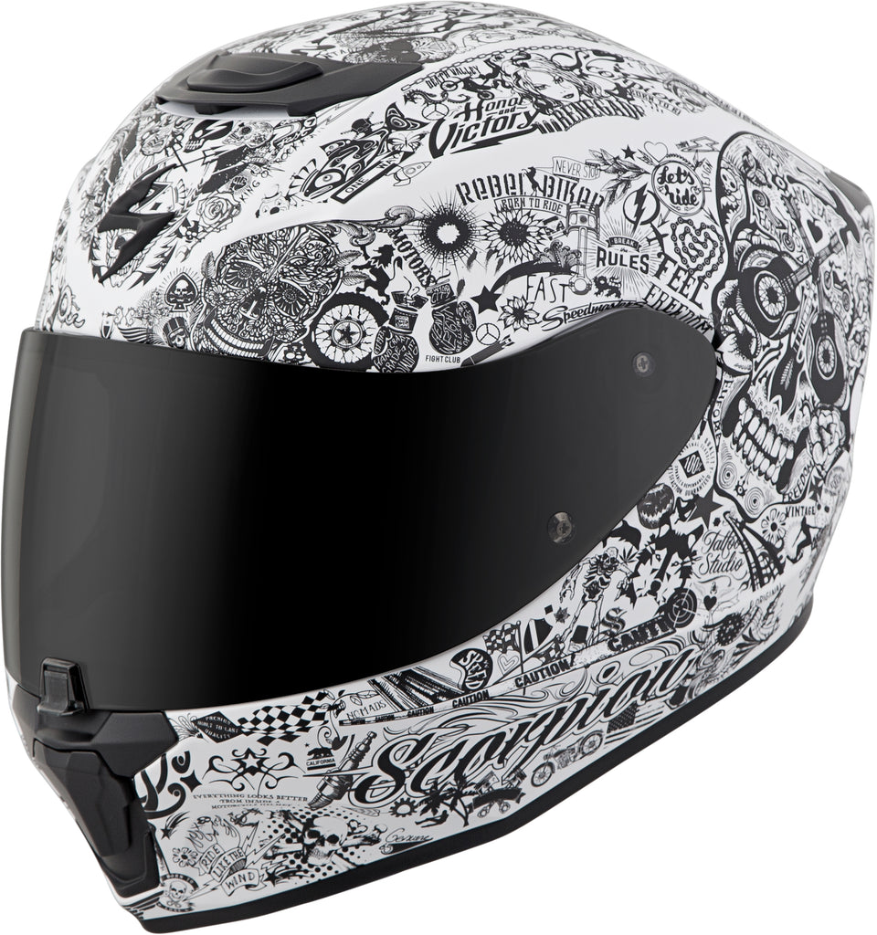 Exo R420 Full Face Helmet Shake White Md