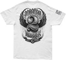 Load image into Gallery viewer, Two Wheels Tee White Sm