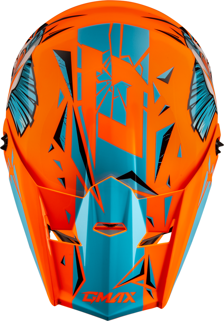 Youth Mx 46y Unstable Helmet Hi Vis Orange/Blue Ym