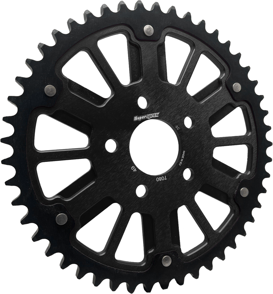 Stealth 51t Rear Sprocket Blk Alum Car  Blk Steel Teeth