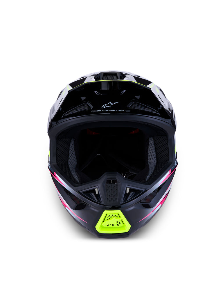 S M7 Blaster Helmet Ece06/Dot Blk/Gry/Wh/Yllw Fluo Glsy Lg