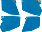 Stealth Door Alluminum Skins Voodoo Blue Pol