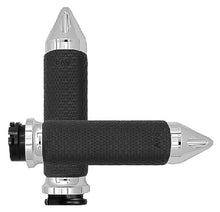 Load image into Gallery viewer, Cable Throttle Memory Foam Grip Chrome