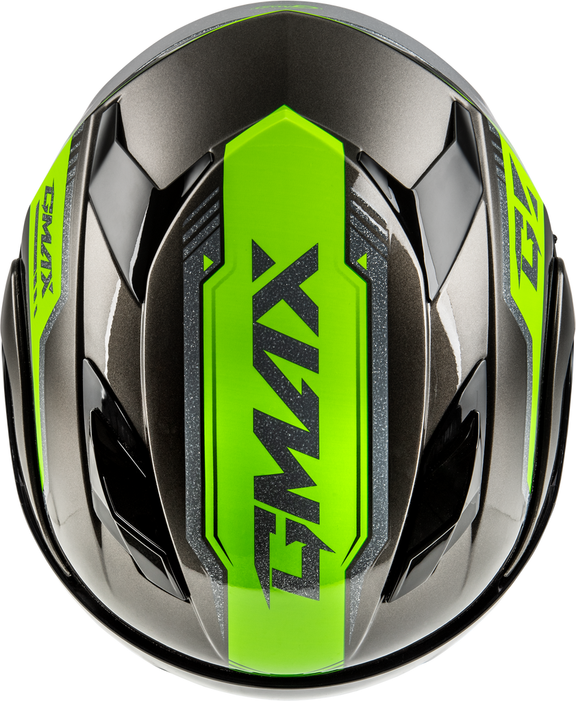 Md 01 Volta Helmet Black/Silver/Green Metallic Xl
