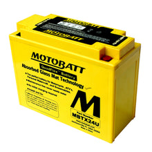 Load image into Gallery viewer, MotoBatt 12 Volt AGM Fully Sealed Yellow Battery