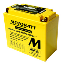 Load image into Gallery viewer, MotoBatt 12 Volt AGM Fully Sealed Yellow Battery
