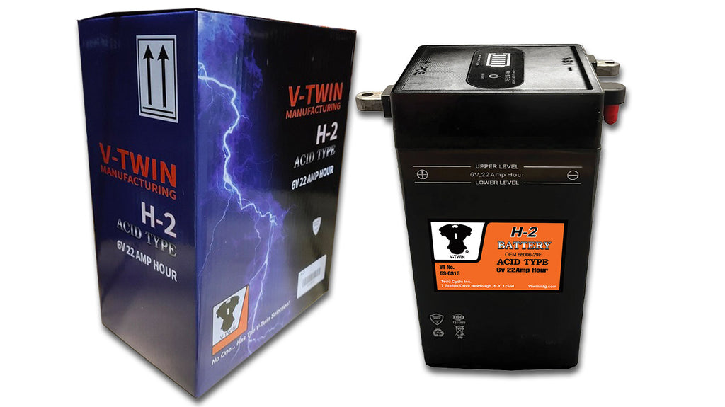 H-2 6 Volt 22 Amp Battery with Vent Tube