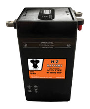 Load image into Gallery viewer, H-2 6 Volt 22 Amp Battery with Vent Tube