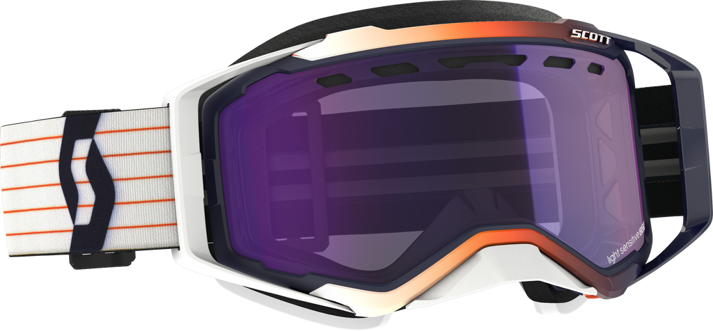 Prospect Goggle Snow Cross Ls Blue/White W/Ls Blue Chrome