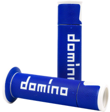 Load image into Gallery viewer, A450 Road Racing Grips Blue/White Pair