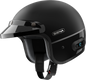 Surge Open Face Helmet W/Mesh Matte Black/Glossy Black Lg