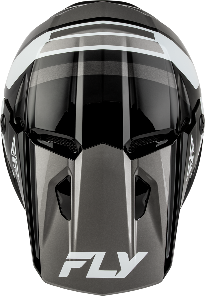 Youth Kinetic Scrap Helmet Black/White/Grey Yl