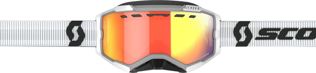 Fury Goggle Snow Cross Ls White W/Red Chrome