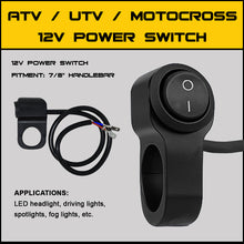 Load image into Gallery viewer, Power Switch Mount W/Cable 22mm Mount 18in Power Cable