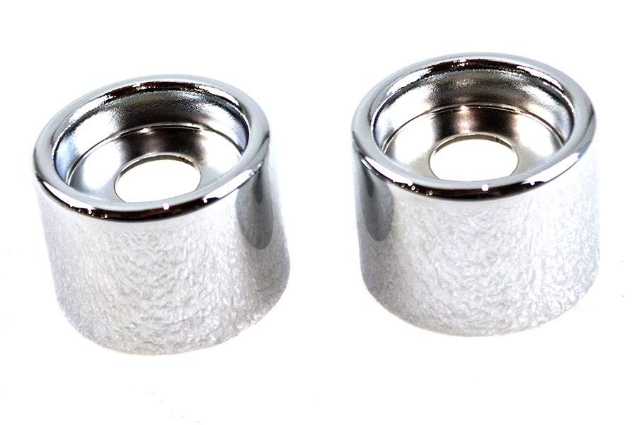 Upper Shock Stud Covers Chrome Tall Style