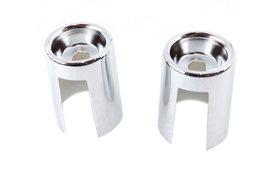 Upper Shock Stud Covers Chrome Tall Style