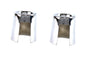 Upper Shock Stud Covers Chrome Short Style