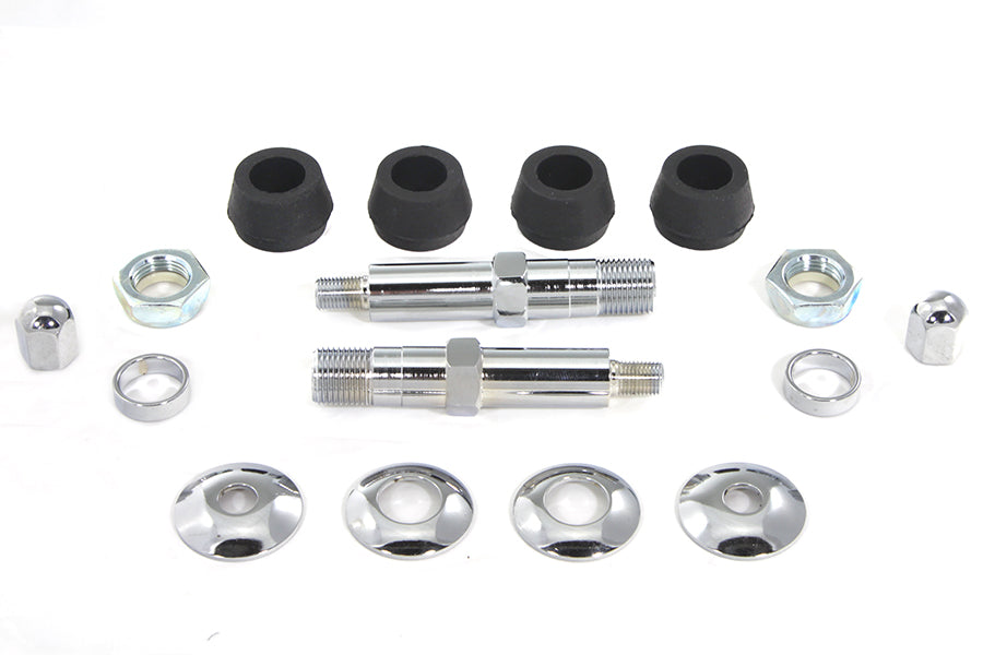 Chrome Lower Rear Shock Stud Kit