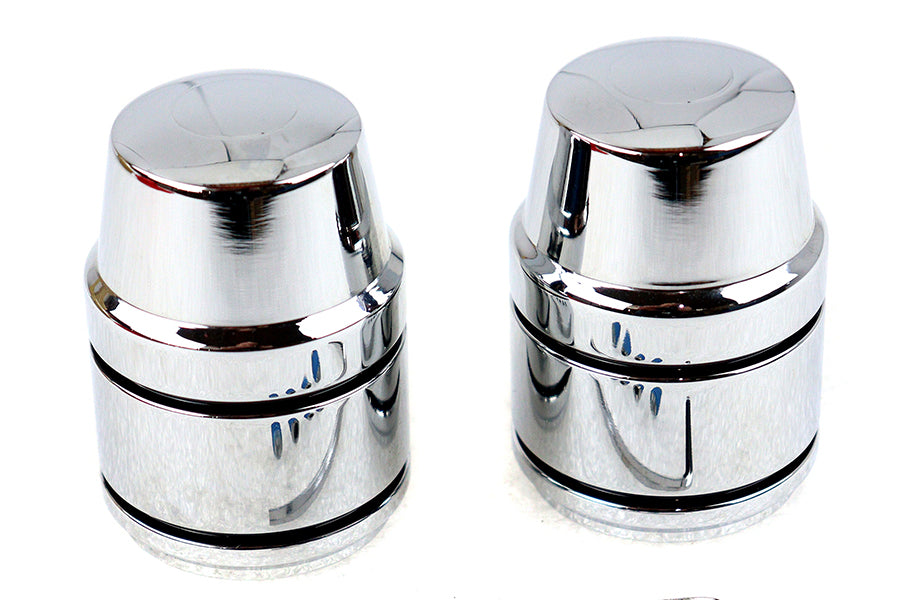 Upper Shock Stud Cover Set Chrome