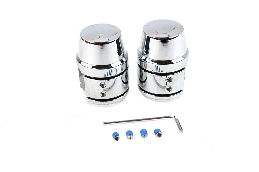 Upper Shock Stud Cover Set Chrome