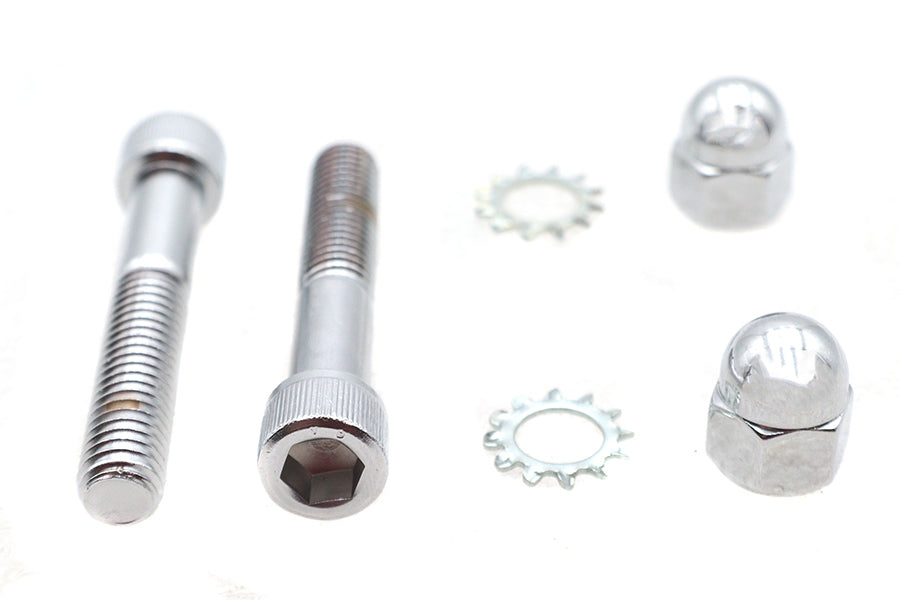 Spring Fork Shock Hardware Mount Kit Chrome