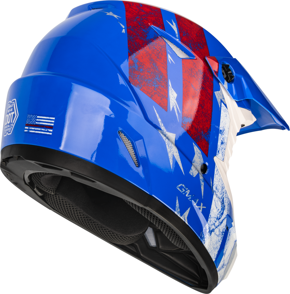 Mx 46 Patriot Off Road Helmet Red/White/Blue 2x