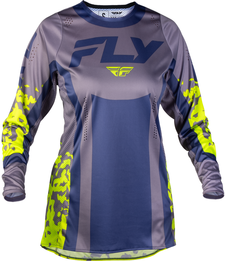 Women's Lite Flake Jersey Lavendar/Blue/Yellow Lg