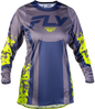 Women's Lite Flake Jersey Lavendar/Blue/Yellow Lg