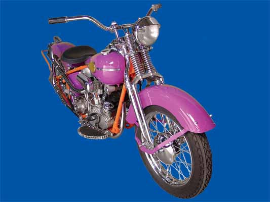 1941 Knucklehead Bobber Bike Kit Restoration Finish