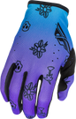 Youth Lite Outline Gloves Purple/Blue/Black Ys