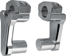 Load image into Gallery viewer, Pivoting Handlebar Riser Chrome 2" Rise