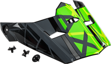 Load image into Gallery viewer, Visor W/Screws Mega Mx 46 Black/Hi Vis/Grey Md 2x