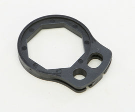 ODI Mx V2 throttle cam grip component for motorcycle throttle control, shown in close-up detail.