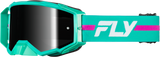 Fly Racing Zone Pro Goggle Teal/Purple W/ Black Mirror/Smoke Lens 37-51917