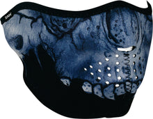 Load image into Gallery viewer, 1/2 Face Mask Midnight Skull