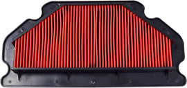 EMGO air filter for vehicles, showing the rectangular black filter element with metal frame and pleated design.
