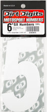 Load image into Gallery viewer, #5 6" White Super X Digits 3/Pk