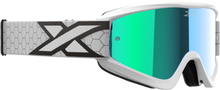 Load image into Gallery viewer, Flat Out Mirror Goggle White/Black Blue Mirror