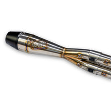 Load image into Gallery viewer, Intmdtr M8 Softail Shorty Brushed Ss W/Black End Cap